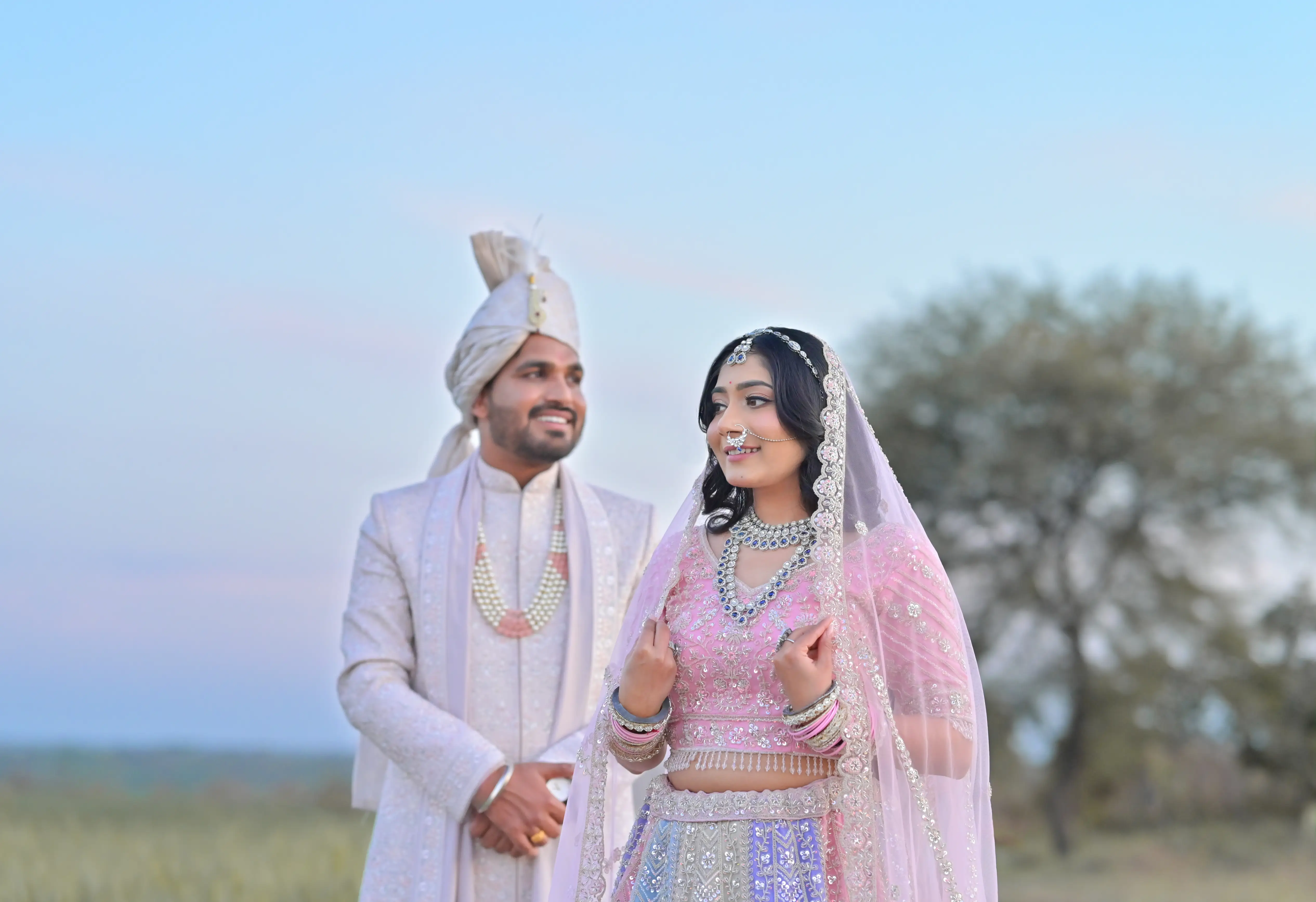 Satish and Ankita candid couple portrait